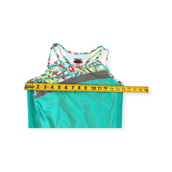 BOLLE ATHLETIC TANK TOP SIZE M, Blue Confetti. Racer Back, Double Straps - Picture 6 of 6